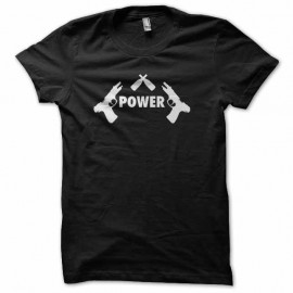 Shirt power starz noir pour homme et femme