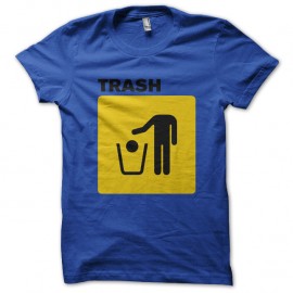 Shirt trash bleu pour homme et femme