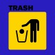Shirt trash bleu pour homme et femme