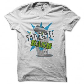Shirt downtown trash bash logo Blanc pour homme et femme