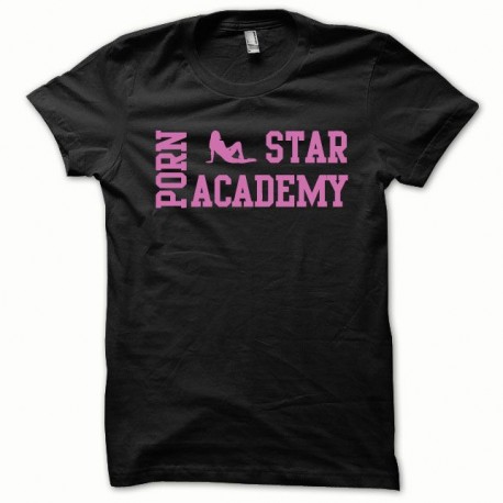 Shirt Porn Star Academy rose/noir pour homme et femme