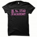 Shirt Porn Star Academy rose/noir pour homme et femme