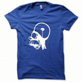 Shirt Parodie Homer blanc/bleu royal pour homme et femme