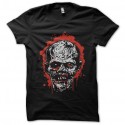 Shirt Zombie face noir pour homme et femme