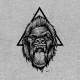 Shirt gorillaz logo gris pour homme et femme