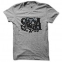 Shirt SOA logo noir sur gris pour homme et femme