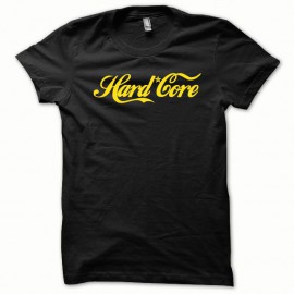 Shirt Hard Core Jaune/Noir pour homme et femme