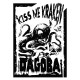 Shirt Kiss Me Kraken Dagoba blanc pour homme et femme