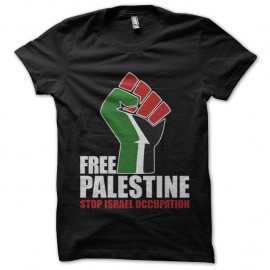Shirt Free Palestine - Noir pour homme et femme