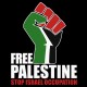 Shirt Free Palestine - Noir pour homme et femme