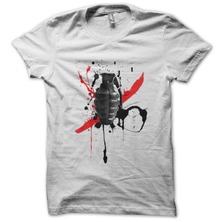 Shirt trash polka grenade blanc pour homme et femme