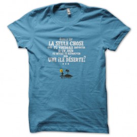Shirt devinette bleu ciel pour homme et femme