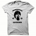 Shirt Maradona Legend classique noir/blanc pour homme et femme