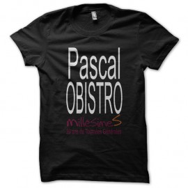 Shirt Pascal Obistro parodie millesime noir pour homme et femme