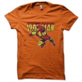 Shirt Iron man orange pour homme et femme