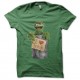 Shirt I Love Trash vert pour homme et femme