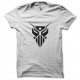 Shirt scandroid robot blanc pour homme et femme