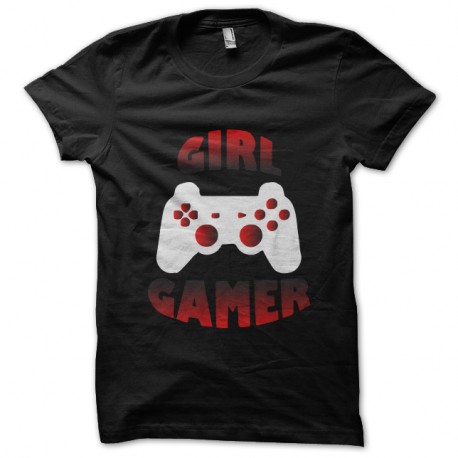 Shirt Girl Gamer noir pour homme et femme