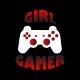 Shirt Girl Gamer noir pour homme et femme