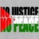 Shirt Palestine no justice no peace - gris pour homme et femme