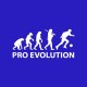 Shirt Pro Evolution gamer blanc/bleu royal pour homme et femme