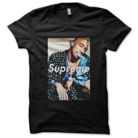 Shirt Supreme tupac noir pour homme et femme