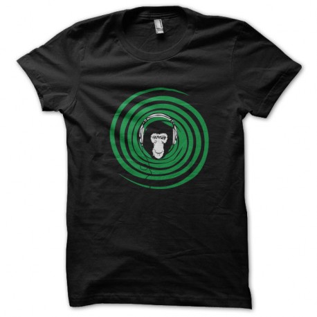 Shirt singe dans son unviers musical noir pour homme et femme