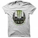 Shirt Monster Energy Cup blanc pour homme et femme