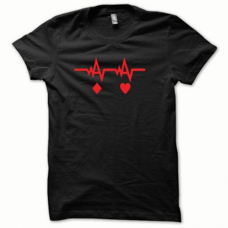 Shirt Poker Pulsions rouge/noir pour homme et femme