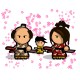 Shirt samurai blanc pour homme et femme