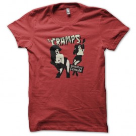 Shirt smell of female the cramps rouge pour homme et femme