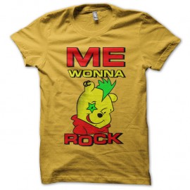 Shirt Me wonna rock jaune pour homme et femme