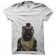 Shirt Famous Faces Cat Mr T blanc pour homme et femme