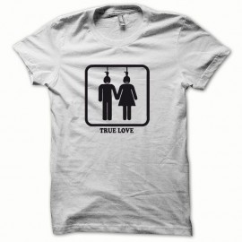 Shirt True Love noir/blanc pour homme et femme
