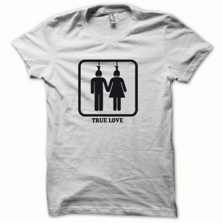 Shirt True Love noir/blanc pour homme et femme