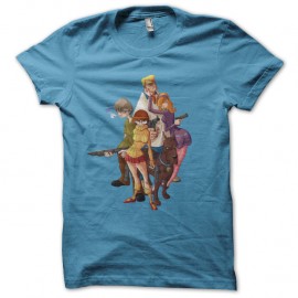 Shirt Scoobydoo bleu ciel pour homme et femme