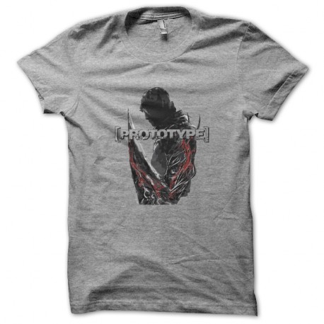 Shirt Game prototype gris pour homme et femme