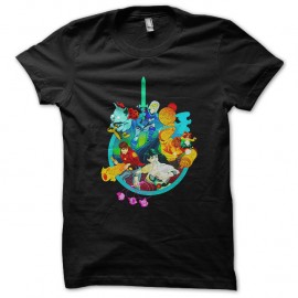 Shirt bravest warriors noir pour homme et femme