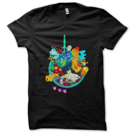 Shirt bravest warriors noir pour homme et femme