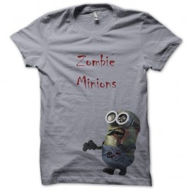Shirt Zombie Minions gris pour homme et femme
