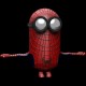Shirt Minion Spiderman noir pour homme et femme