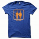 Shirt True Love orange/bleu royal pour homme et femme