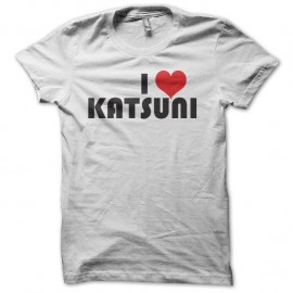 Shirt i love katsuni blanc pour homme et femme