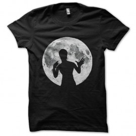 Shirt bruce lee ombre pleine lune noir pour homme et femme
