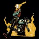 Shirt Ghostrider and Motorcycle noir pour homme et femme