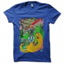 Shirt adventure time with finn and jake bleu pour homme et femme