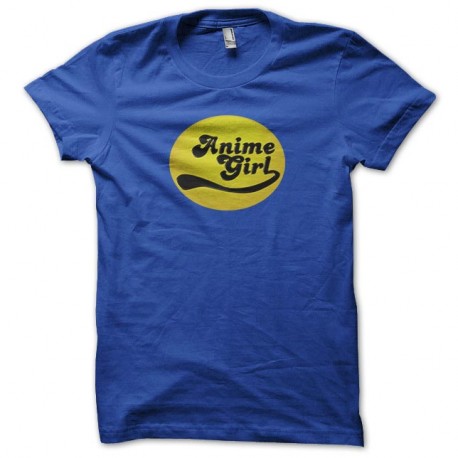 Shirt Anime Girl bleu pour homme et femme