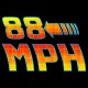 Shirt Back to the 88 MPH noir pour homme et femme