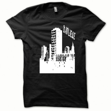 Shirt Banlieue blanc/noir pour homme et femme