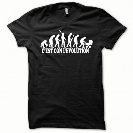 Shirt Evolution blanc/noir pour homme et femme